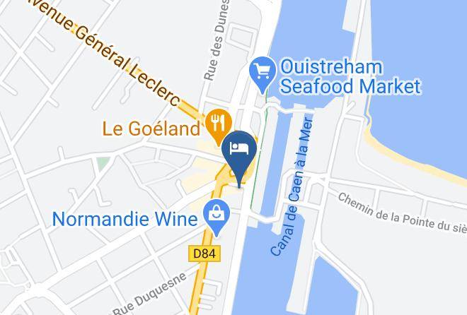 Calvados - Hotel Restaurant Le Phare Ouistreham Maps