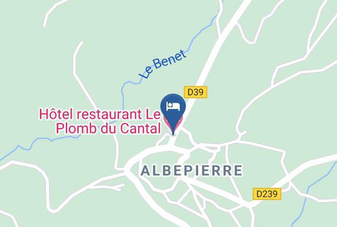 Hotel Restaurant Le Plomb Du Cantal Map