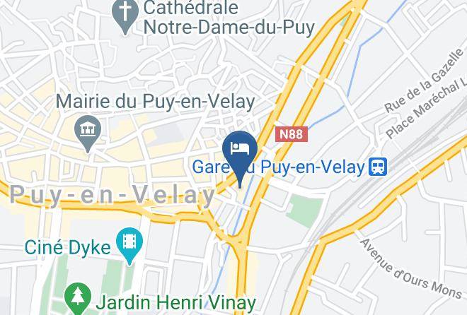 Haute Loire - Hotel Restaurant Le Regina Le Puy En Velay Maps