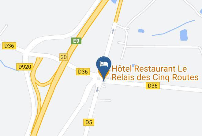 Indre - Hotel Restaurant Le Relais Des Cinq Routes Maps