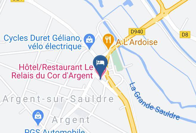 Cher - Hotel Restaurant Le Relais Du Cor D'argent Maps