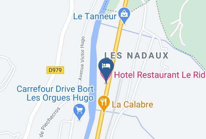 Correze - Hotel Restaurant Le Rider Maps