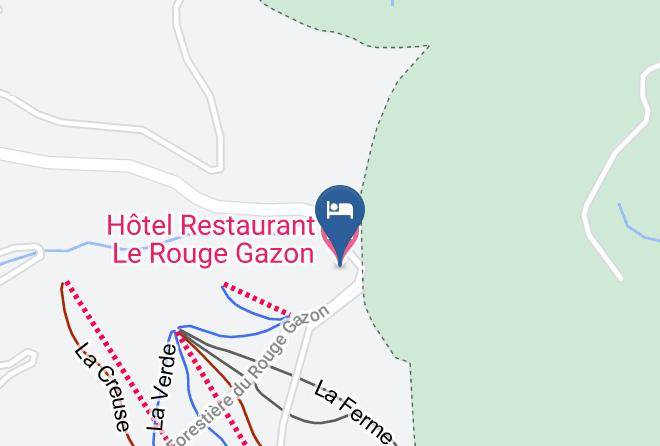 Hotel Restaurant Le Rouge Gazon Map
