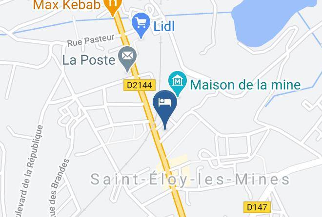 Puy De Dome - Hotel Restaurant Le Saint Joseph Maps