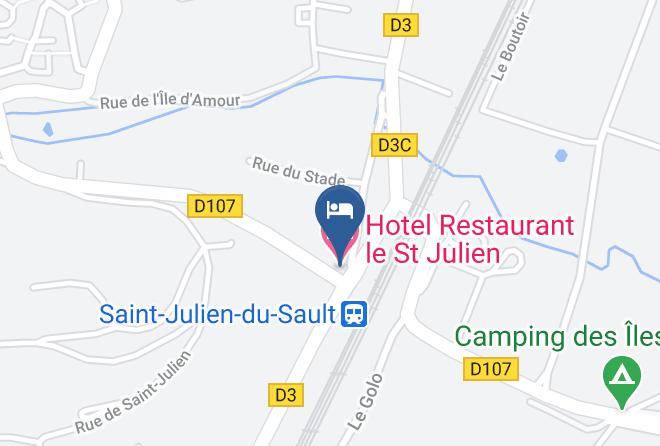 Yonne - Hotel Restaurant Le St Julien Maps