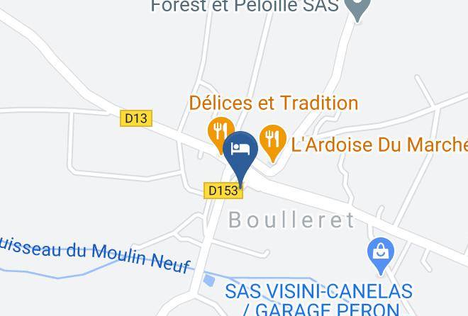 Hotel Restaurant Le Verseau Map