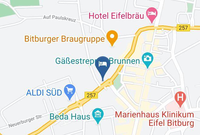 Hotel Restaurant Leander Map