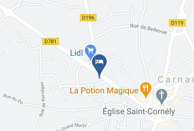 Morbihan - Hotel Restaurant Les Alignements Carnac Maps