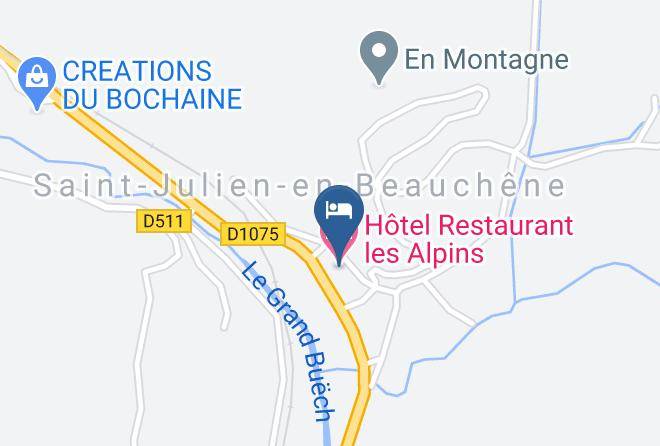 Hautes Alpes - Hotel Restaurant Les Alpins Maps