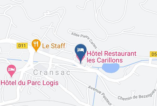 Aveyron - Hotel Restaurant Les Carillons Maps