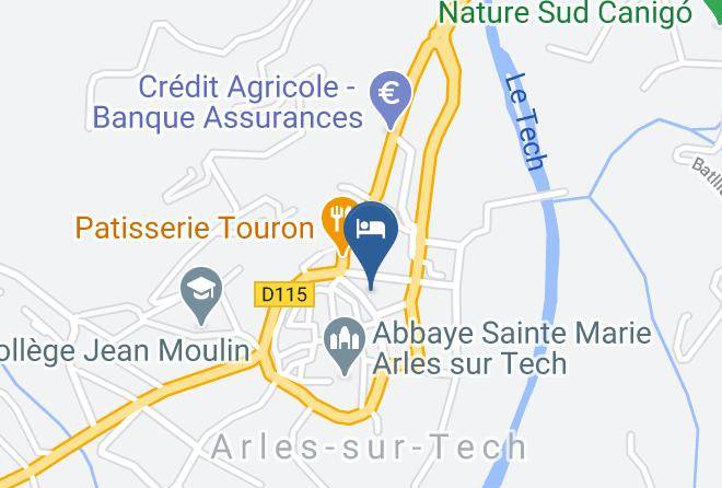 Pyrenees Orientales - Hotel Restaurant Les Glycines Maps