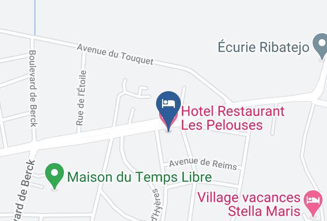 Pas De Calais - Hotel Restaurant Les Pelouses Maps