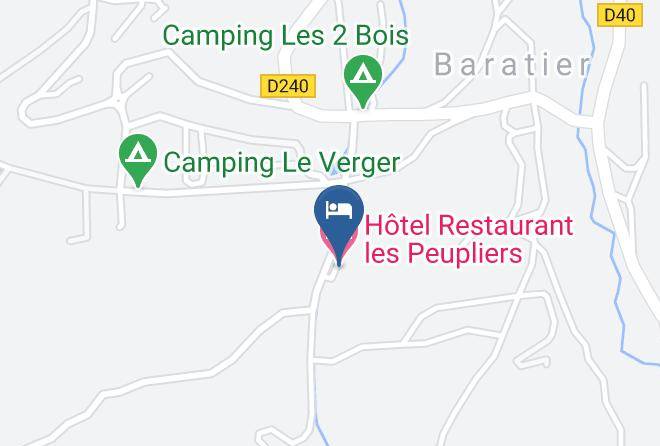 Hautes Alpes - Hotel Restaurant Les Peupliers Maps