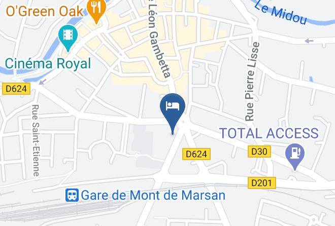 Landes - Hotel Restaurant Les Pyrenees Maps