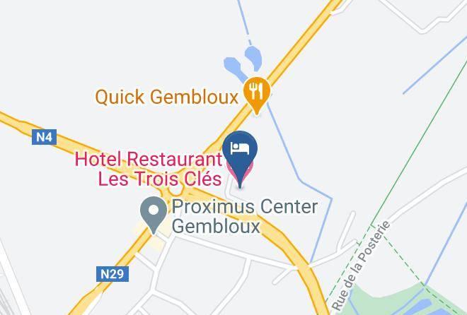 Namur - Hotel Restaurant Les Trois Cles Maps