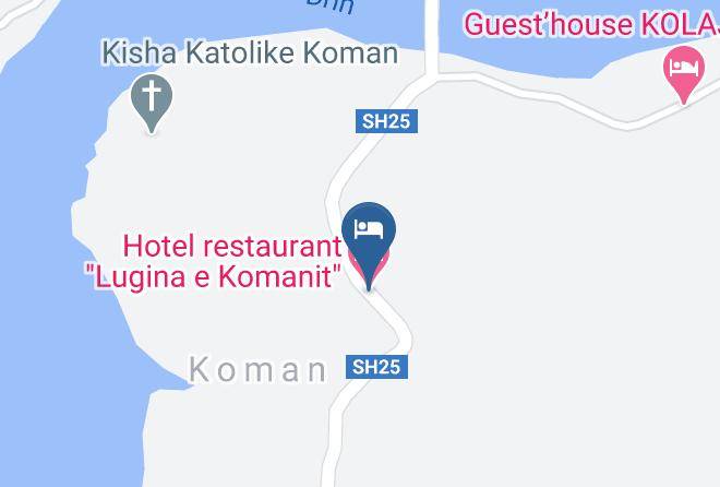 Vau Dejes - Hotel Restaurant Lugina E Komanit Maps
