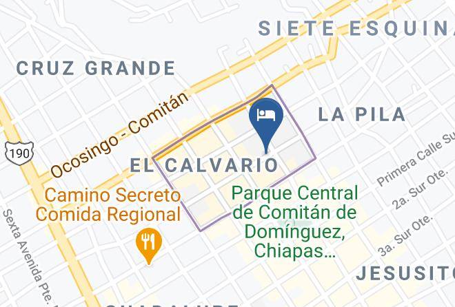 Comitan De Dominguez - Hotel+restaurant Lunada Maps