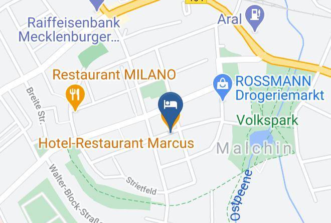 Mecklenburgische Seenplatte - Hotel Restaurant Marcus Maps