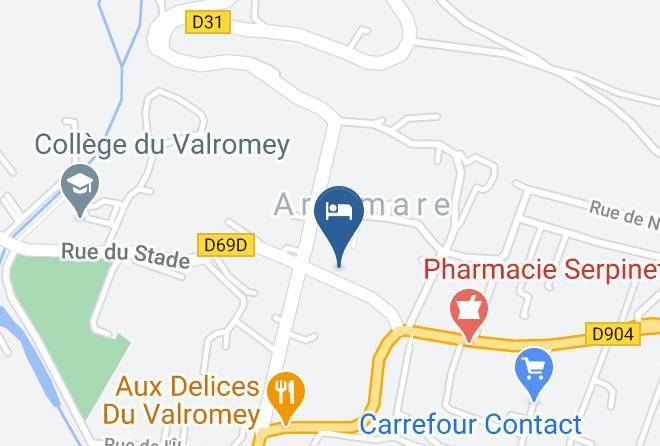 Ain - Hotel Restaurant Michallet Maps