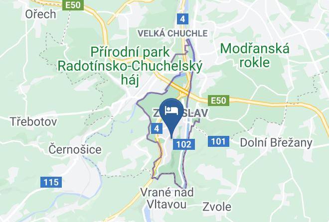 Hotel & Restaurant Nad Kralovnou Map