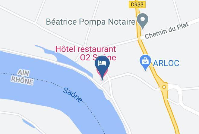 Ain - Hotel Restaurant O2 Saone Maps