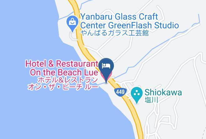 Motobu Townkunigami District - Hotel & Restaurant On The Beach Lue Maps