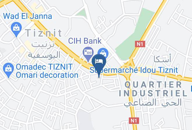 Tiznit - Hotel Restaurant Patisserie Amoudou Maps