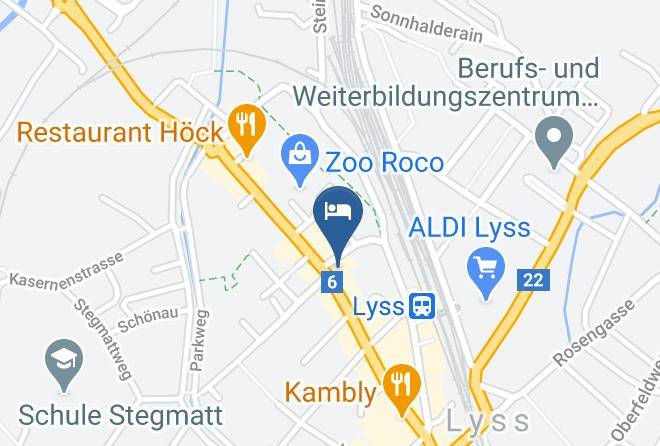 Hotel Restaurant Pizzeria Spatz Lyss Map