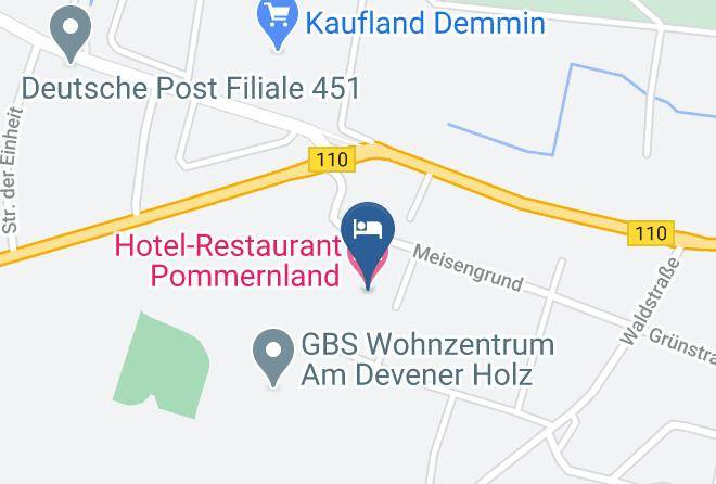 Mecklenburgische Seenplatte - Hotel Restaurant Pommernland Maps