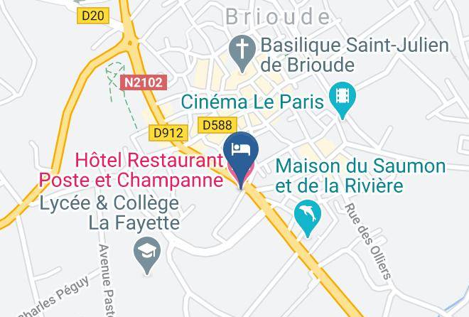 Haute Loire - Hotel Restaurant Poste Et Champanne Maps