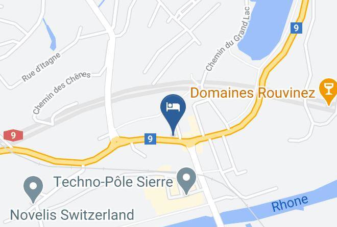Sierre - Hotel Restaurant Promenade Maps