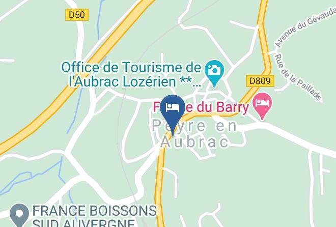 Lozere - Hotel Prunieres Maps