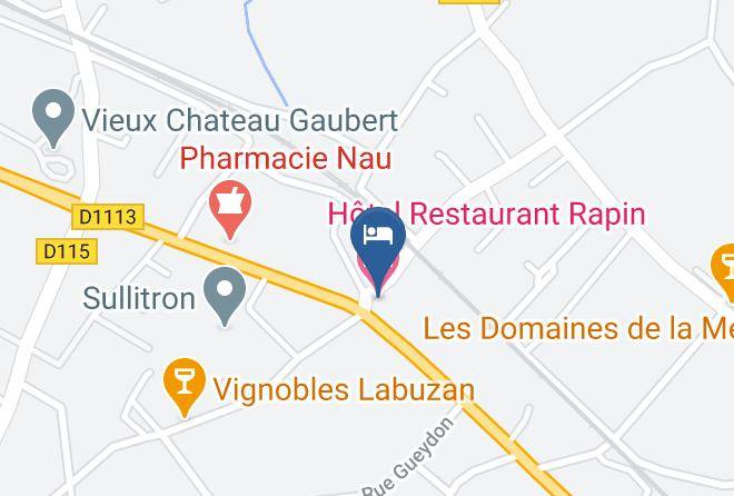 Gironde - Hotel Restaurant Rapin Maps