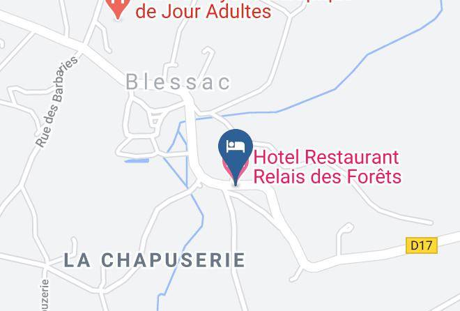 Creuse - Hotel Restaurant Relais Des Forets Maps
