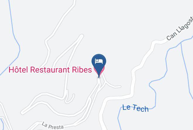 Pyrenees Orientales - Hotel Restaurant Ribes Maps