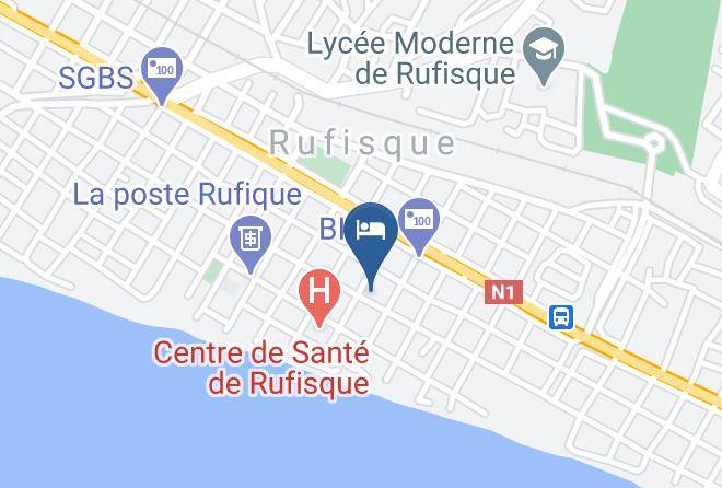 Hotel Restaurant Rio Teranga Map