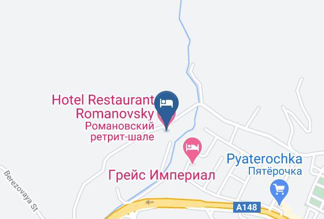 Sochi - Hotel Restaurant Romanovsky Maps