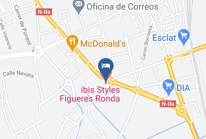 Girona - Ibis Styles Figueres Ronda Maps