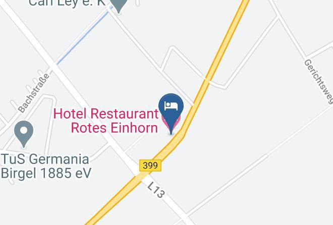 Duren - Hotel Restaurant Rotes Einhorn Maps