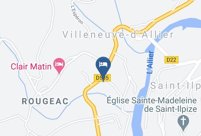 Hotel Restaurant Saint Verny Map