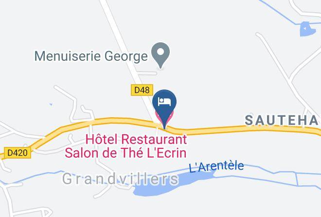 Hotel Restaurant Salon De The L'ecrin Map