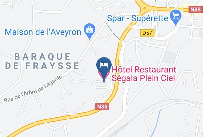 Aveyron - Hotel Restaurant Segala Plein Ciel Maps