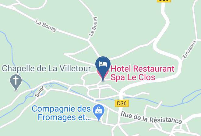 Puy De Dome - Hotel Restaurant Spa Le Clos Maps