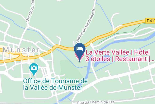 La Verte Vallee Hotel 3 Etoiles Restaurant Spa Munster Map