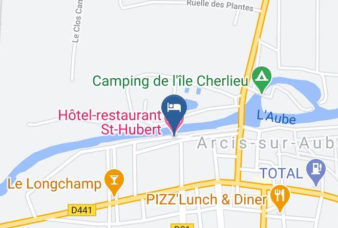 Aube - Hotel Restaurant St Hubert Maps