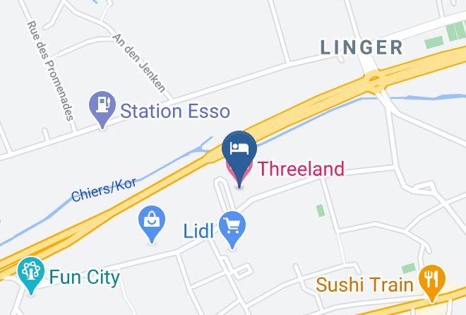 Petange - Threeland Hotel Maps