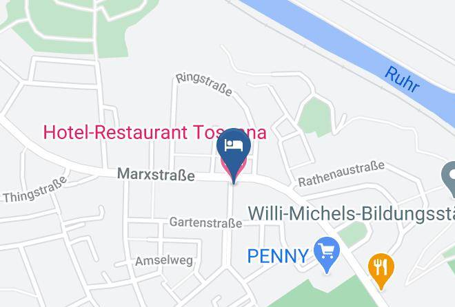 Hotel Restaurant Toscana Map