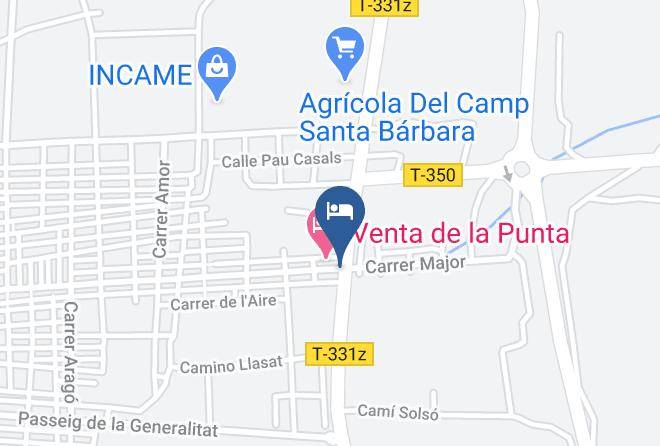 Tarragona - Hotel Restaurant Venta De La Punta Maps