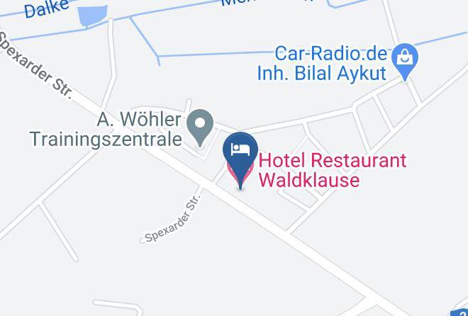 Gutersloh - Hotel Restaurant Waldklause Maps