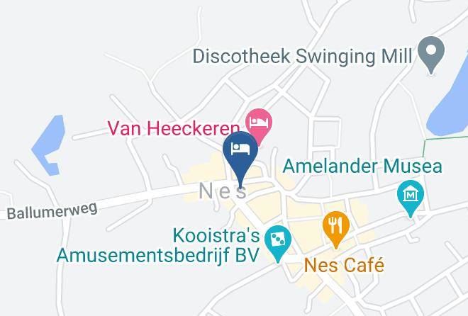Ameland - Hotel Restaurant Zee Van Tijd Maps